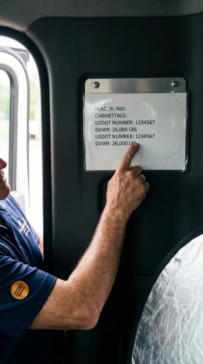 USDOT licensing placard verification in West Boylston